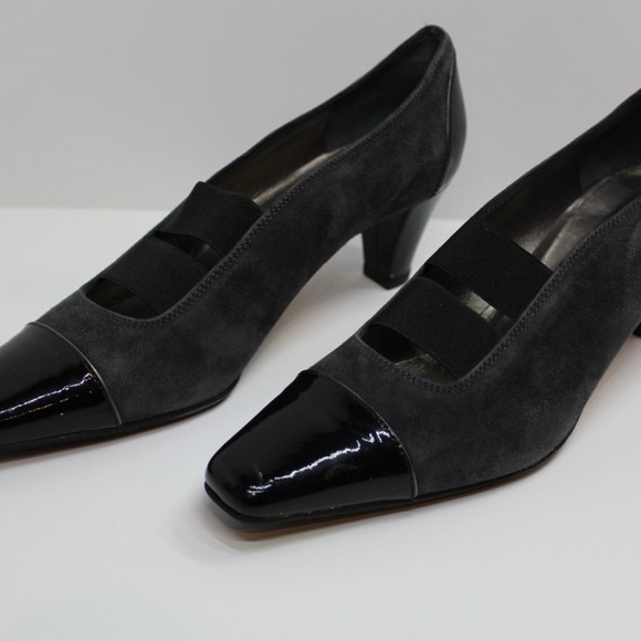 Prevata Gray Suede Patent Cap Toe Heels
✈️ 👠 Made in Italy | Retail $350 - Picture 4 of 7